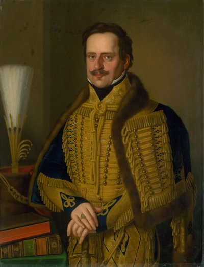 Portrait of the Spiš County Governor Count Karol Csáky in Ceremonial Uniform by Josef Czauczik